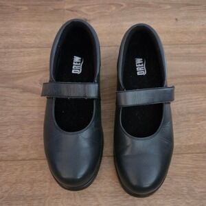 Drew Women's Black Leather‎  Bloom II Mary Jane Shoes